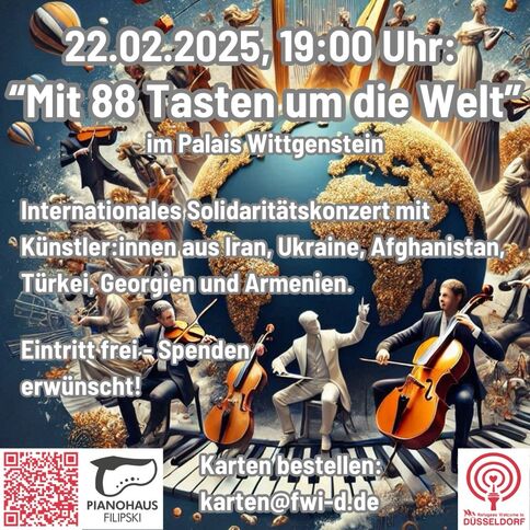"Mit 88 Tasten um die Welt" - Solidaritätskonzert "Mit 88 Tasten um die Welt" - Solidaritätskonzert