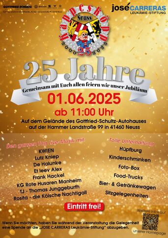 🎉🥳 25 Jahre Kappesköpp Neuss – Wir feiern Jubiläum! 🥳🎉