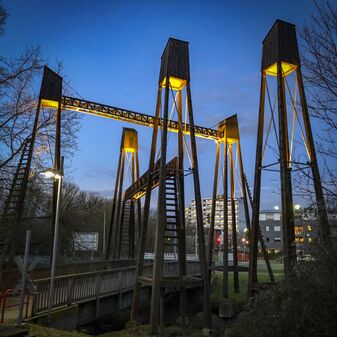 Kunstverein Nordkanal Brücken über den Nordkanal; Foto (c) Markus Albiez
